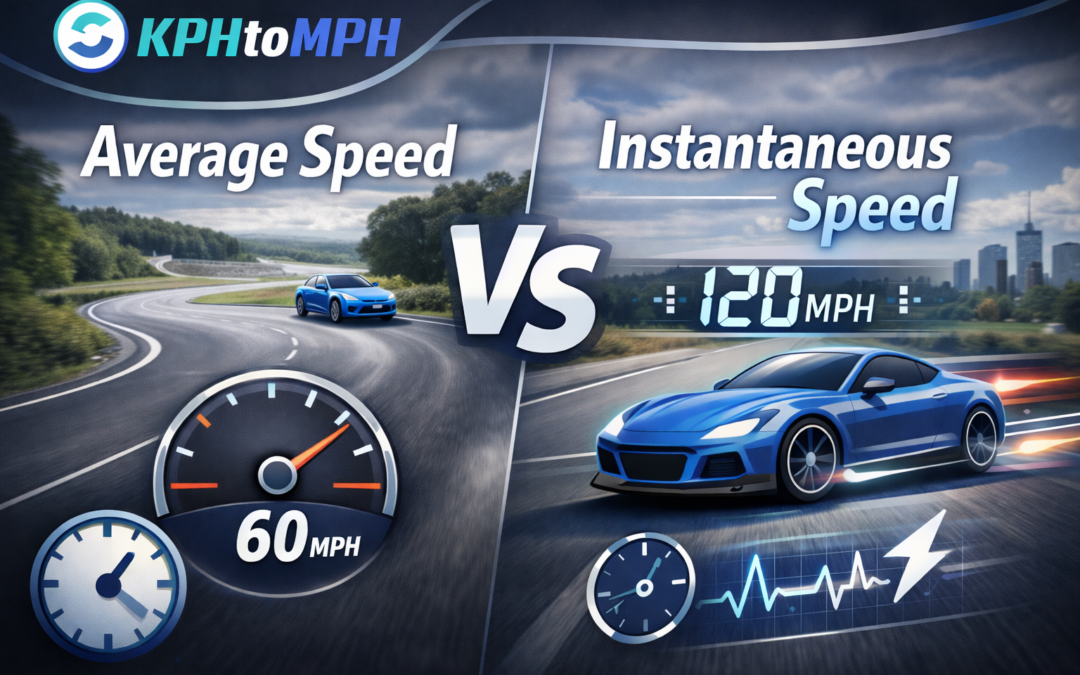 average speed vs instantaneous speed
