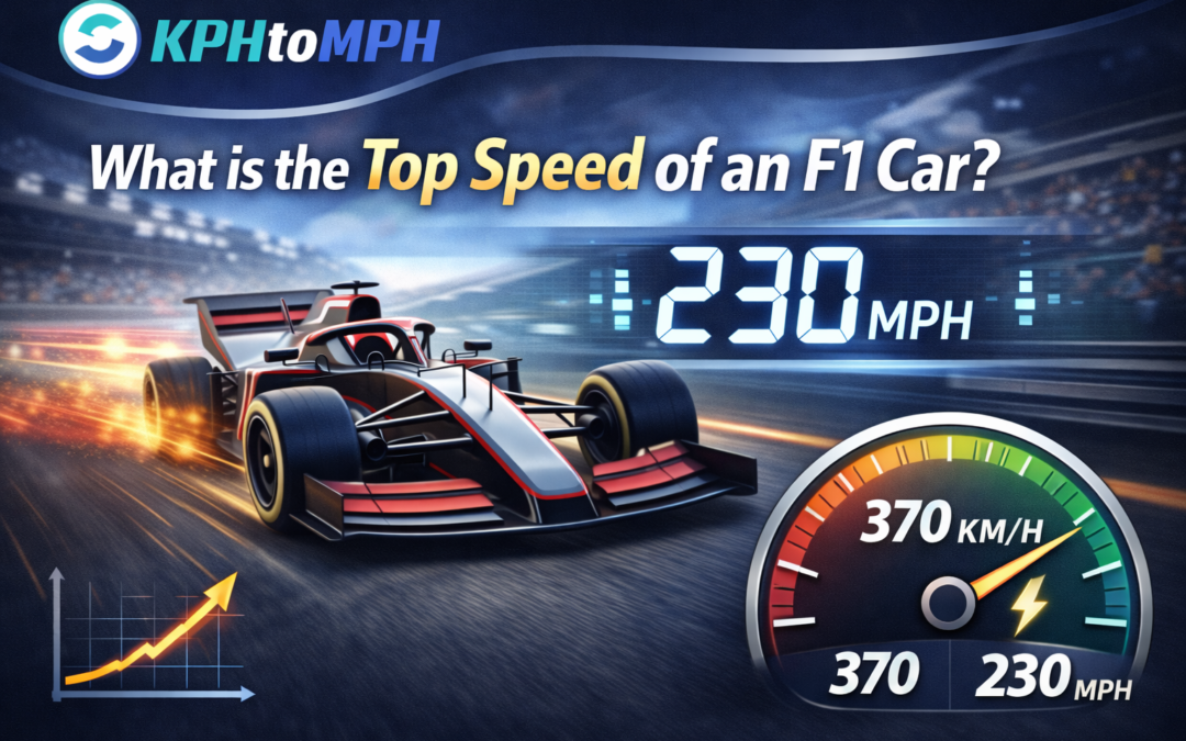 what is the top speed of an f1 car